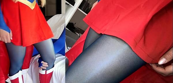  Gabi Gold Supergirl fucked with pantyhose